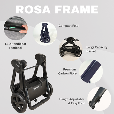 Glüxkind Rosa Smart Stroller (Flight-safe, modular battery)